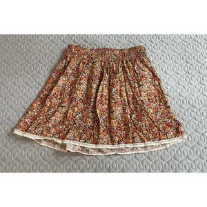 Women’s Floral Mini Skirt by Queen Esther Sm/Med